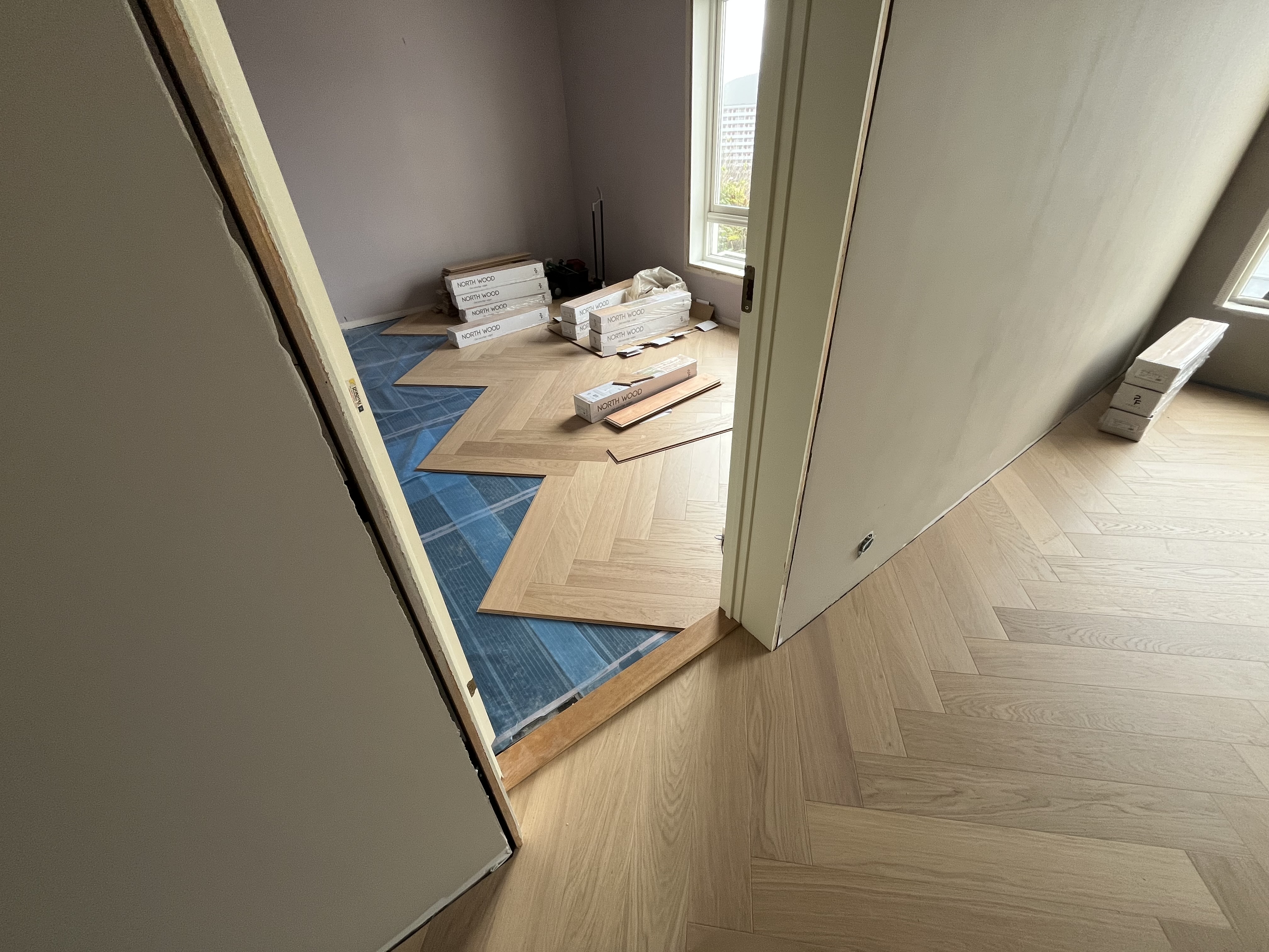 Fiskebeinsgulv prosjekt